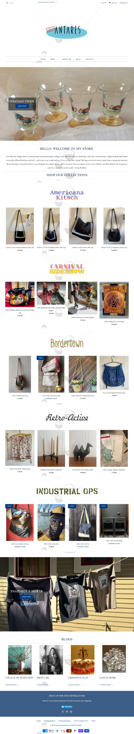 Antares Furnishings Website