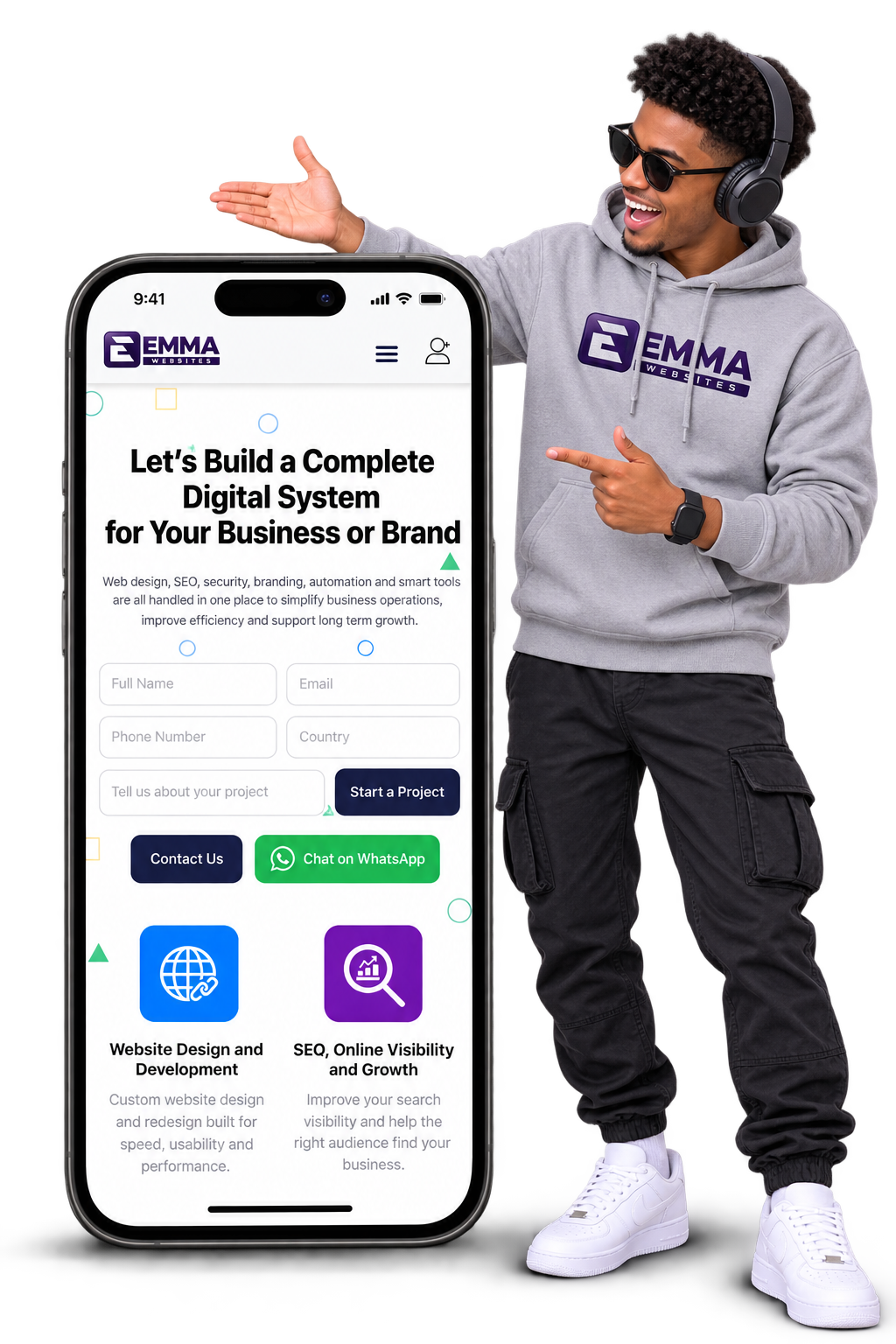 Emma Websites digital business system visual
