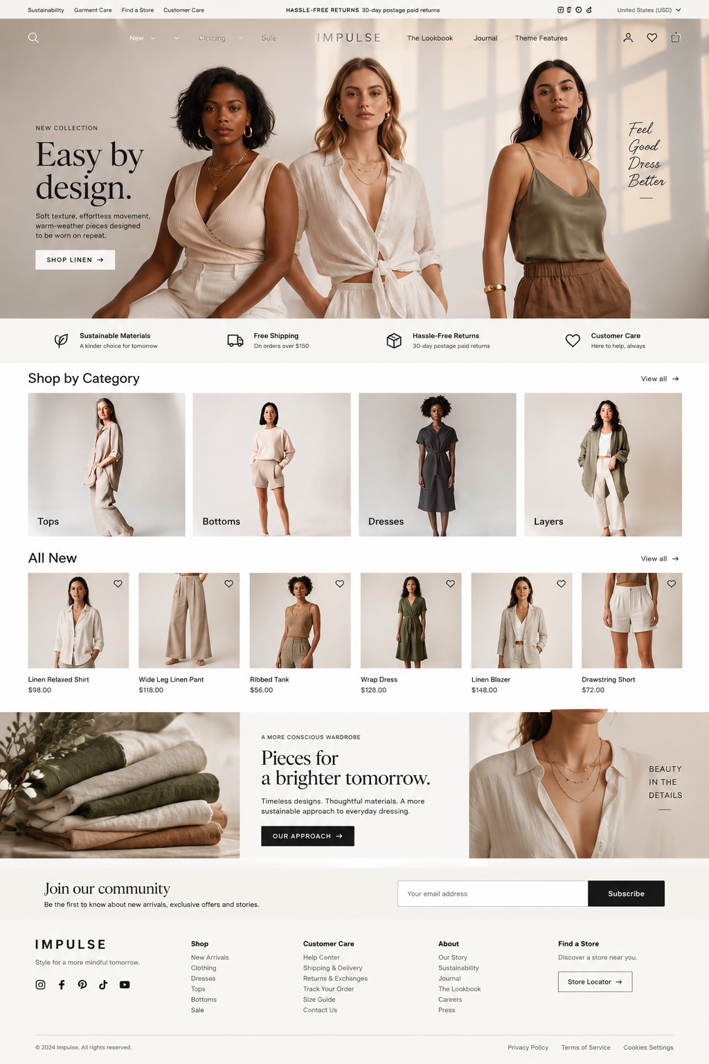 Shopify ecommerce website design sample