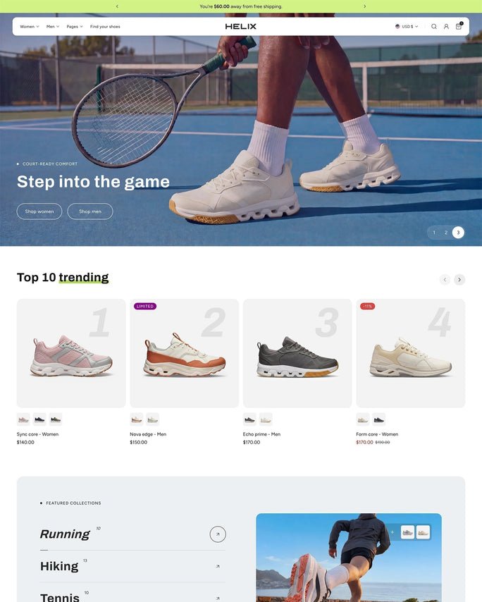 Shopify website design sample 3