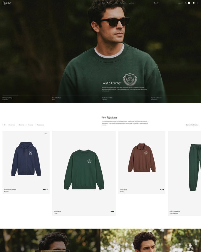 Shopify website design sample 7