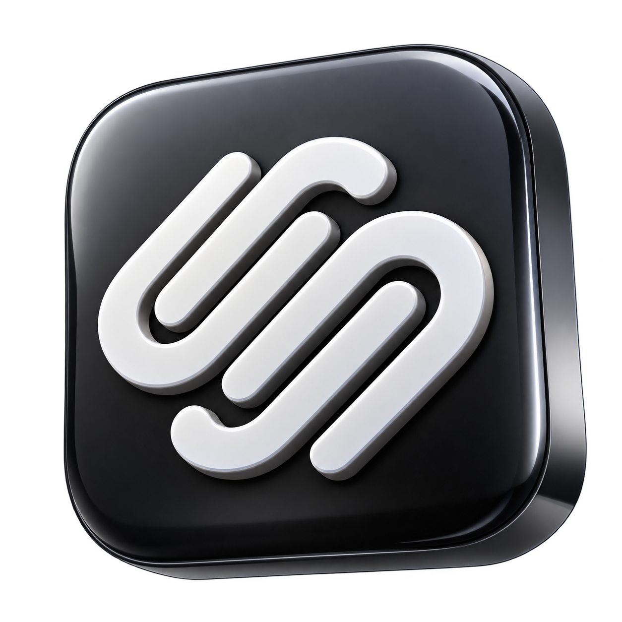 Large 3D Squarespace icon