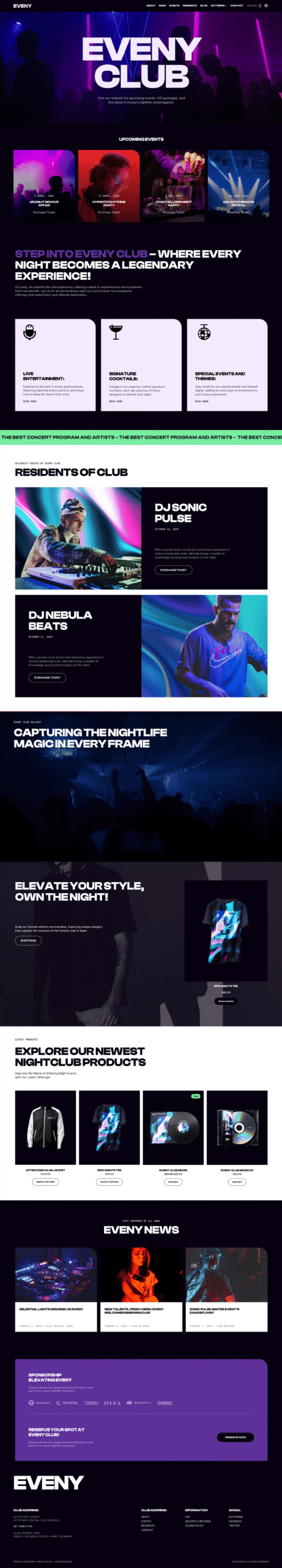 WordPress website design sample 6