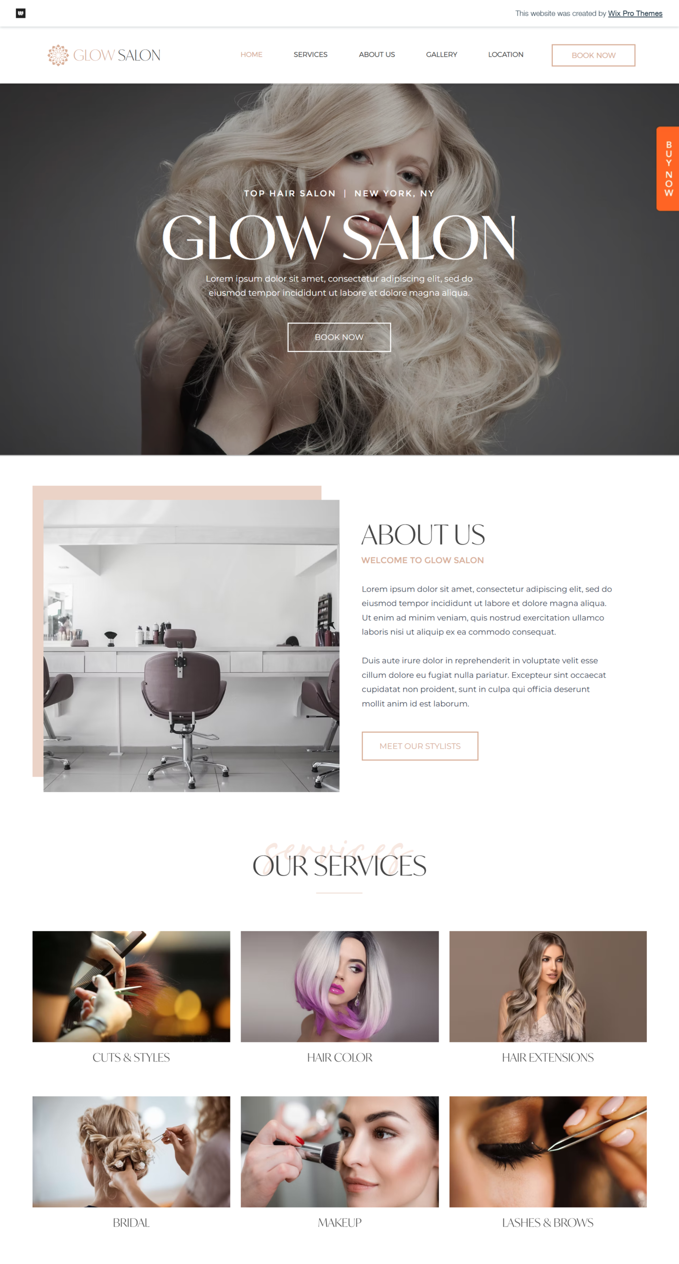 Wix website design background example by Emma Websites